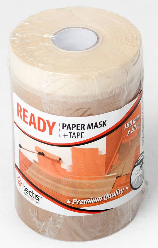 Suojapaperi ready teipillä 180mm x 20m - Suojapaperit ja -muovit - 0009107 - 1
