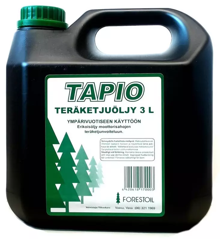 Tapio Teräketjuöljy 3L - Muut voiteluaineet - 0017717 - 1