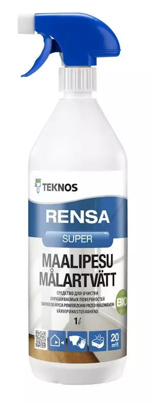 Teknos Maalipesu Rensa Super 1L sumupullo - Rakennus pesuaineet - 0020627 - 1
