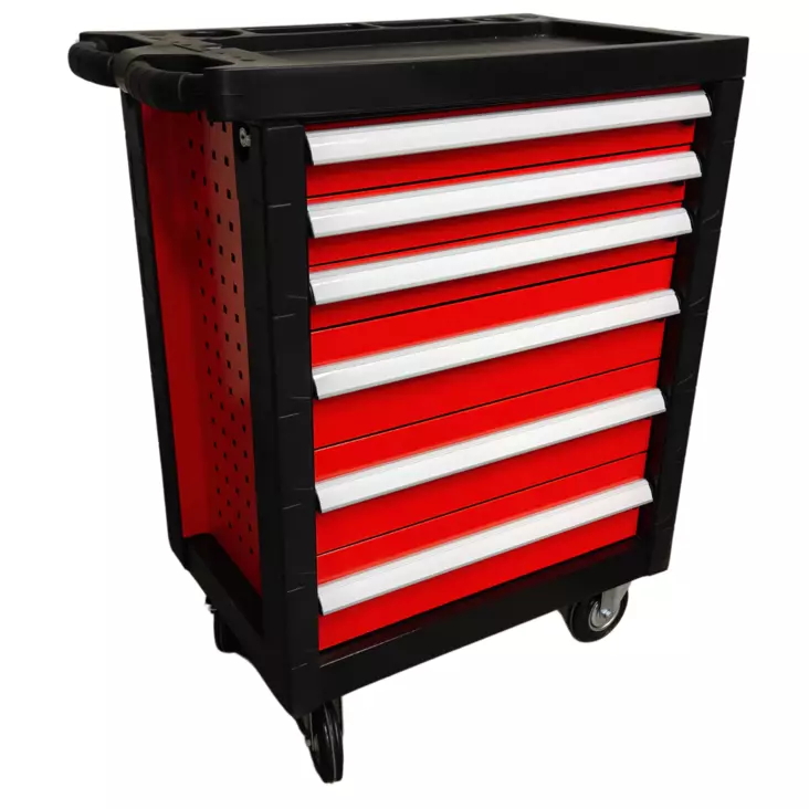 Työkaluvaunu 6-laatikkoa, työkaluilla, 188-os. - Työkalupakit - 0020047 - 1