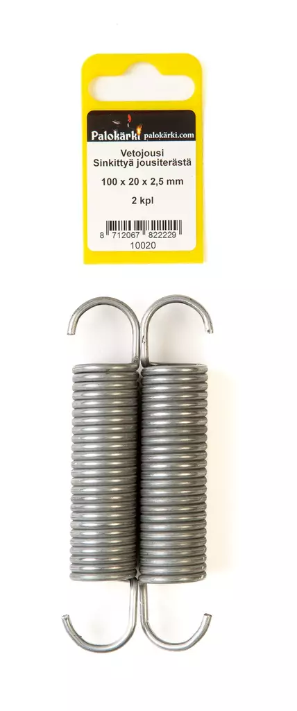 Vetojousi Sinkittyä jousiterästä 100x20x2,5mm 2kpl - Jouset - 0021507 - 1