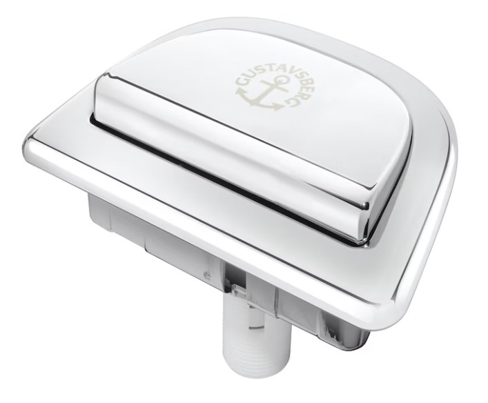 WC-Varaosa Gustavsberg kork. painike kromi NAUTIC HF SING - WC-pöntön korjaus ja asennustarvikkeet - 0016927 - 1