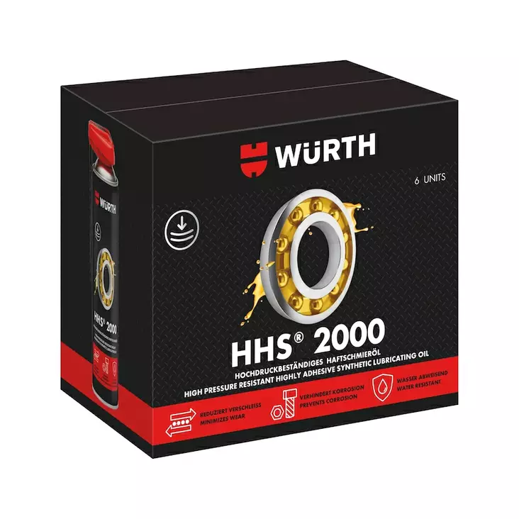 Wurth HHS2000 voiteluaine Black Edition 6x500ml - Voiteluaineet - 0020447 - 1