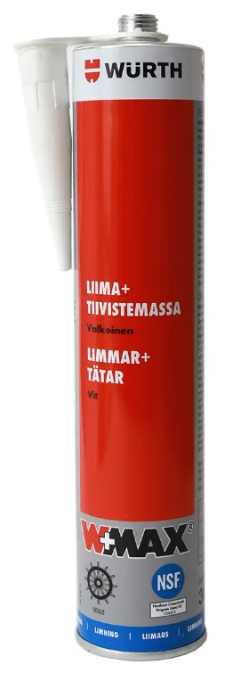 Wurth liima- ja tiivistemassa W+max valkoinen 300ml - Liimamassat ja tiivistysmassat - 0010557 - 1