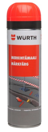 Wurth merkintämaali 500ml punainen - Spraymaalit - 0010587 - 1