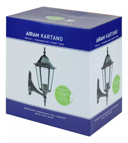 Ulkoseinävalaisin Kartano E27 musta - Ulkovalaisimet - 0003998 - 2