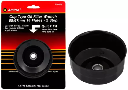 Ampro öljynsuodatinavain kuppi 65/67mm - Öljynvaihtotyökalut  - 0005948 - 1