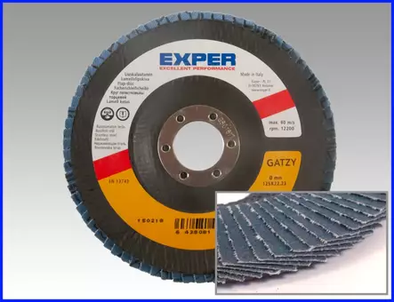 Exper Lamellilaikka 125mm P120 - Liuskahiomalaikat, lamellilaikat - 0003548 - 1