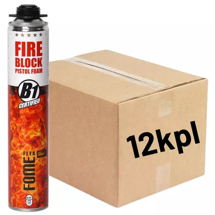 Fome Flex Palopistoolivaahto B1 750ml 12kpl (LTK) - Uretaanivaahdot - 0022058 - 1