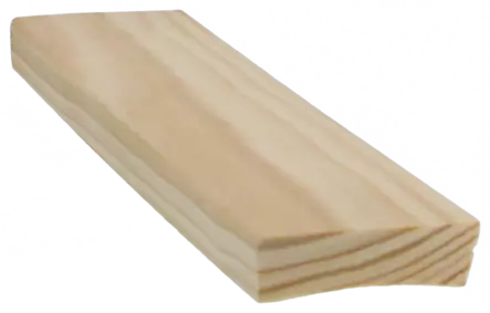 Jalkalista 12x42x3300mm käsittelemätön - Jalkalistat - 0000698 - 1