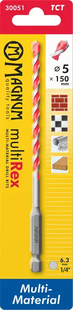 Magnum Poranterä MultiRex 5mm / 150mm - Kiviporanterät - 0021088 - 1
