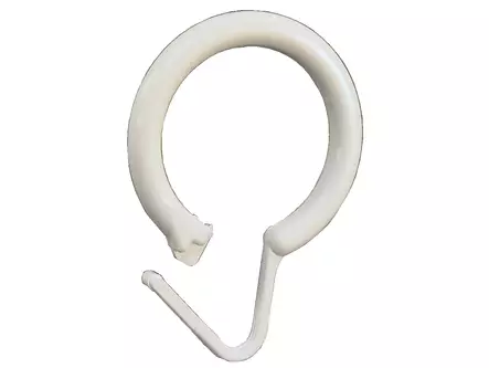 Pisla suihkuverhorengas Ø 20mm 12kpl valkoinen - Kaihtimet ja kaihdintarvikkeet - 0001738 - 1