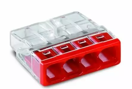 Wago rasialiitin 4-Nap 0.5-2.5mm² PUN 20kpl - Liittimet ja tarvikkeet - 0009998 - 1