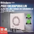 Båden poistoilmapuhallin h:100mm 15w liiketunnistin - Kanava-ja poistoilmapuhaltimet - 0009358 - 1