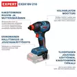 Bosch Expert Akkumutterinväännin runko EXDX18V-210 + L-Boxx - Akkumutterinvääntimet - 0021668 - 5