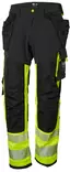 Helly Hansen WW ICU Riipputaskuhousut Musta/Keltainen C46 - Työhousut - 0015738 - 2