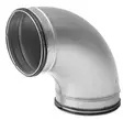 Ilmanvaihtokanavan käyrä 90° 100mm - 100mm IV- osat - 0007908 - 1
