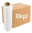 Kiristekalvo 450mm / 300m kirkas LAATIKKO (6kpl) - Pakkauslaitteet ja tarvikkeet - 0014828 - 1