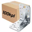 Kulmalevy 90x90x65x2,5mm vahvistettu 100kpl (LTK) - Kulmalevyt - 0019778 - 1
