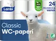Lambi wc-paperi 24rl valkoinen - WC-paperit - 0006738 - 2