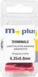 M+ eristetty laattaliitin 6,35x0,8mm naaras punainen 10kpl - Johdot ja asennustarvikkeet - 0008268 - 1