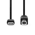 Nedis USB kaapeli 2.0 USB Type-C uros-USB-B Uros 2.0m - Puhelintarvikkeet - 0007108 - 1