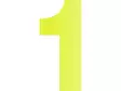Pisla numerotarra 1 heijastava keltainen 8cm - Talonumerot - 0002518 - 1