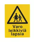 SafeMate Varoitusmerkki varo leikkiviä lapsia, 30 x 40 cm - Ohjekyltit - 0004048 - 1