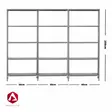 Shelving varastohylly 250x240x40cm 3-modulia - Varastohyllyt - 0016488 - 1