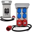 Työmaa-alakeskus 2x16A+4schuko, vikavirtasuojalla - Työmaakeskukset - 0009248 - 1