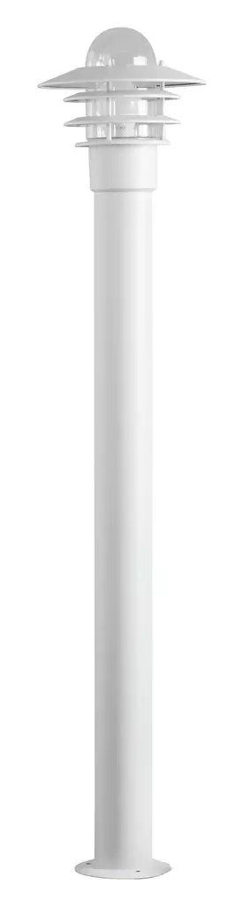 Pylväsvalaisin Käpylä Bollard IP44 E27 1100mm valkoinen - Ulkovalaisimet - 0003988 - 1