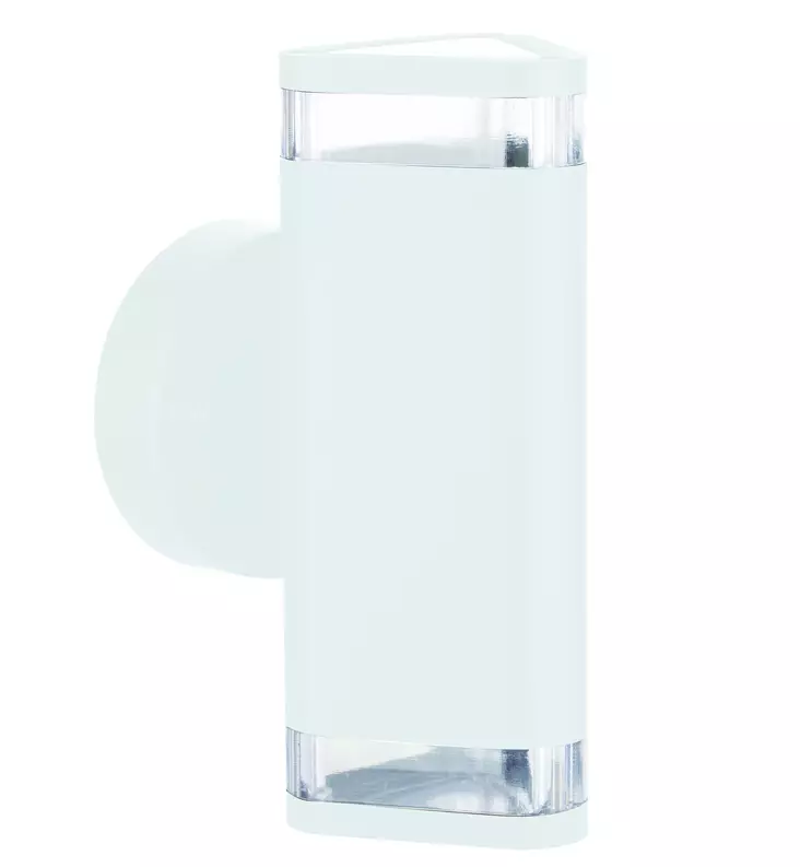 Led Energie Seinävalaisin WIEN 2xGU10 ylös&alas, valkoinen - Ulkovalaisimet - 0004218 - 1