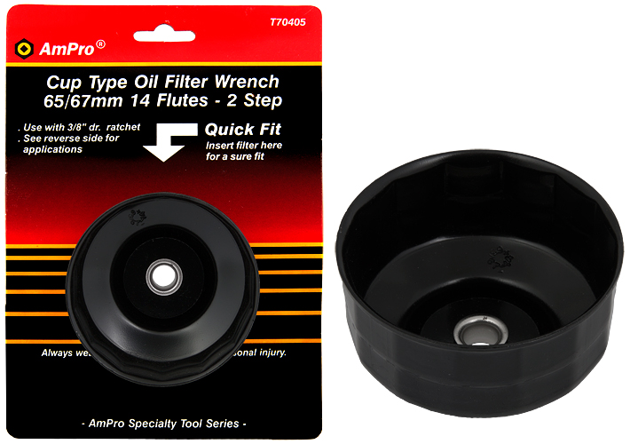 Ampro öljynsuodatinavain kuppi 65/67mm - Öljynvaihtotyökalut  - 0005948 - 1