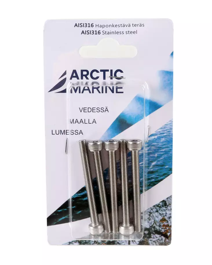 Arctic Marine Kuusiokoloruuvi M5x50mm, 5kpl - RST pultit ja mutterit - 0004408 - 1