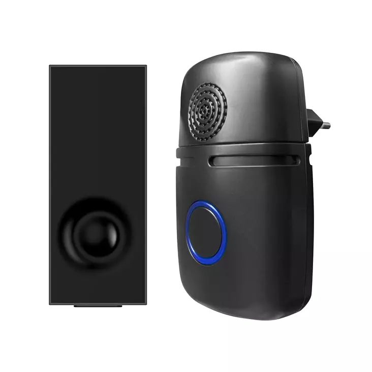 Axxel ovikello langaton 36 melodiaa musta - Palovaroittimet ja muut varoittimet - 0009268 - 1