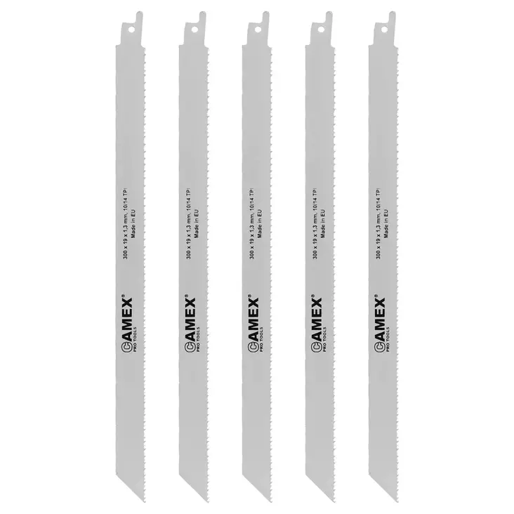 Camex Puukkosahanterä 300x19x1.3mm 5kpl - Puukkosahanterät puu/metalli - 0020468 - 1