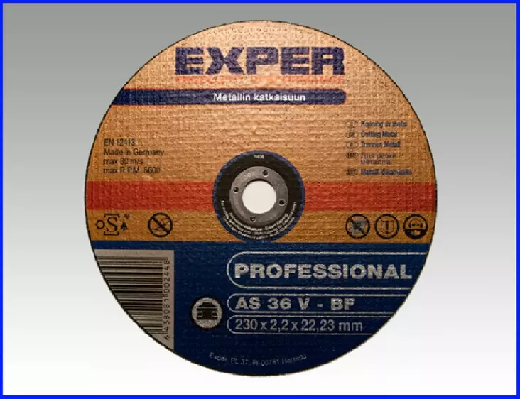 Exper Katkaisulaikka rosterille 125x0,8mm AS60W - Katkaisulaikat - 0003528 - 1