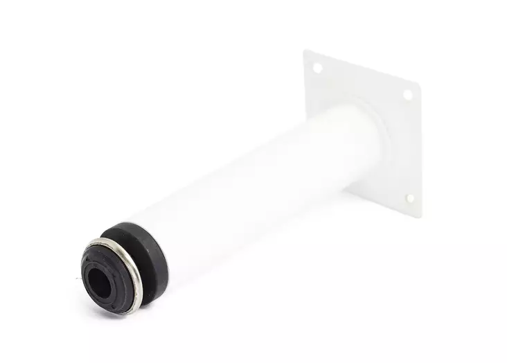 Habo putkijalka 30x150mm valkoinen - Kalustejalat - 0008438 - 2