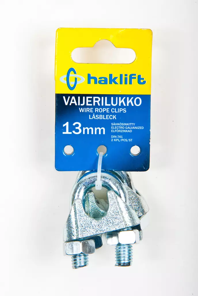 Haklift vaijerilukko 13mm 2kpl - Vaijerit ja vaijeritarvikkeet - 0003338 - 1