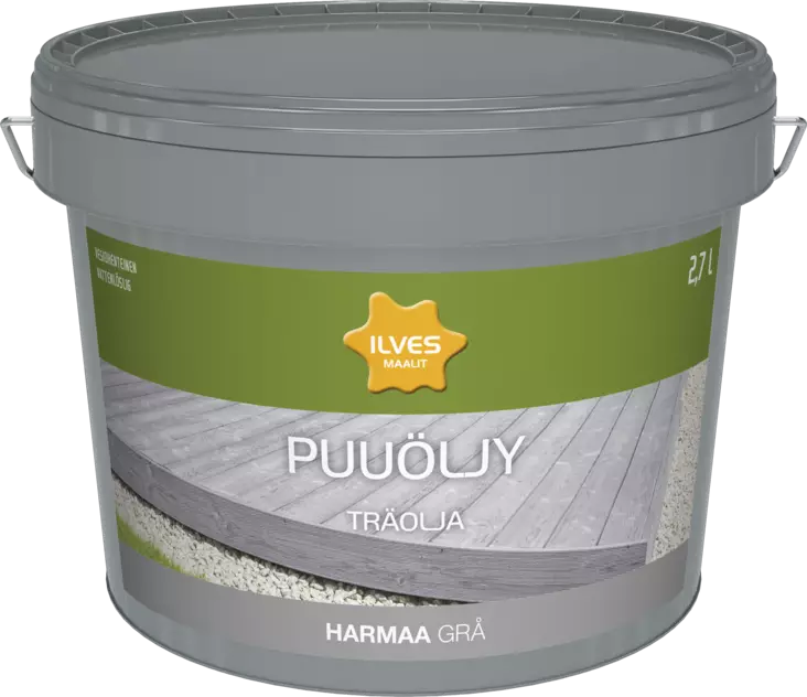 Ilves Puuöljy V harmaa 2,7L - Puuöljyt ja puunsuoja-aineet - 0007278 - 1