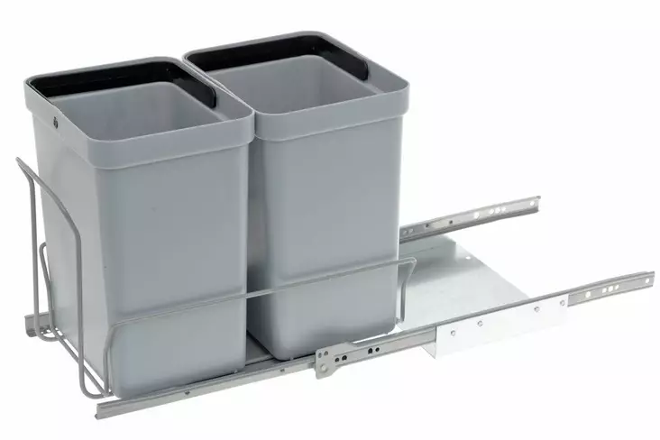 Jätevaunu setti sis. 2 x 10L sanko - Jäteastiat - 0017598 - 1