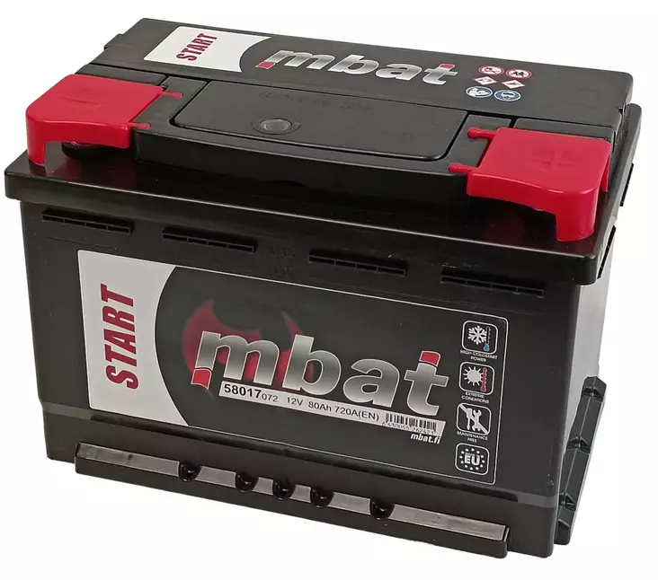 Käynnistysakku/80Ah/720A 276x175x190/B3/-+ - Käynnistysakut - 0014208 - 1