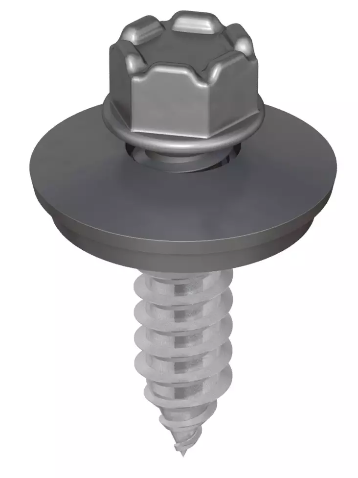 Kingi vaihtoruuvi 6,3 x 25, RR23 - Tumman harmaa, 150kpl - Kateruuvit - 0018438 - 1