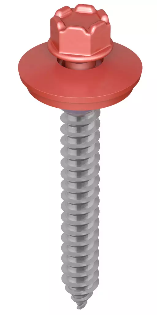 Kingi vaihtoruuvi 6,3 x 65, RR750 - Tiilenpunainen, 75kpl - Kateruuvit - 0018818 - 1