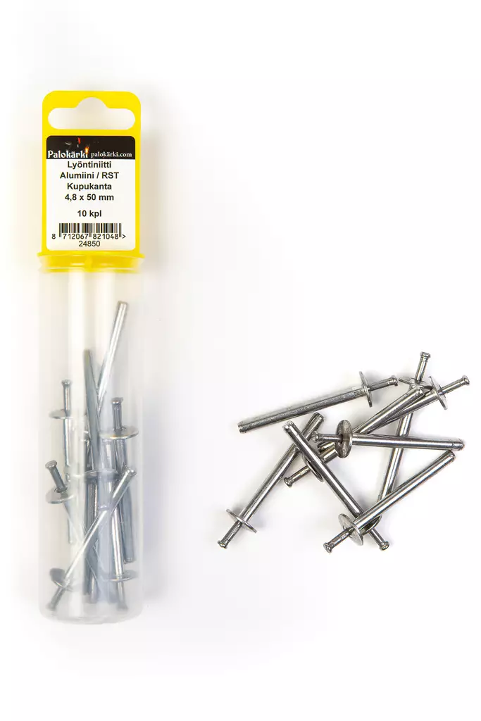 Lyöntiniitti Alum./RST Kupuk. 4,8 x 50mm 10 kpl - Vetoniitit ja niittimutterit - 0001638 - 2