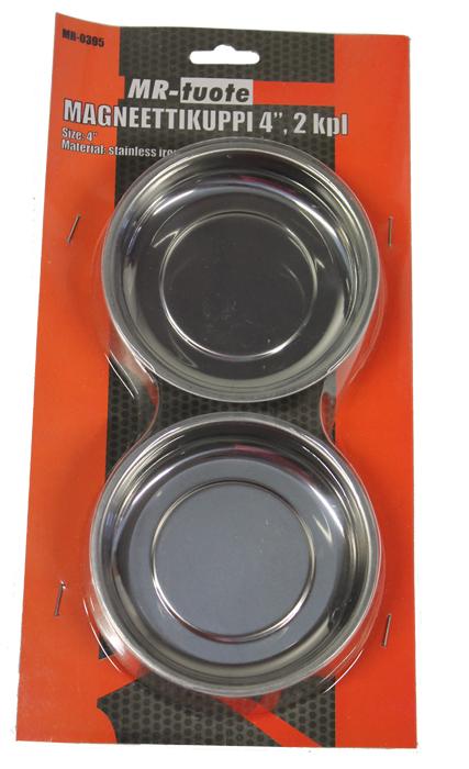Magneettikuppi 4", 2 kpl - Magneettinostimet, -kulhot ja peilit - 0006578 - 1