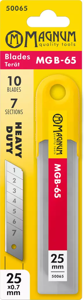 Magnum Katkoterät 10kpl MGB-65 25mm - Mattopuukon varaterät - 0000988 - 1