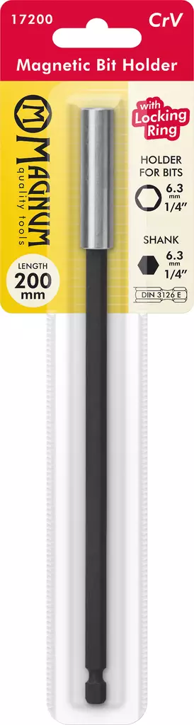 Magnum Magneettipidin Bits 1/4" 200mm - Ruuvauskärjen pitimet - 0000998 - 1