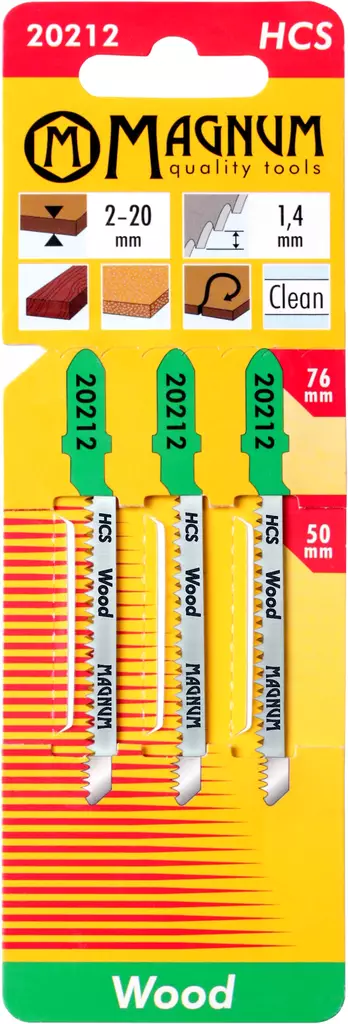 Magnum Pistosahanterä 3kpl HCS 1,4/76mm - Pistosahanterät - 0001148 - 1