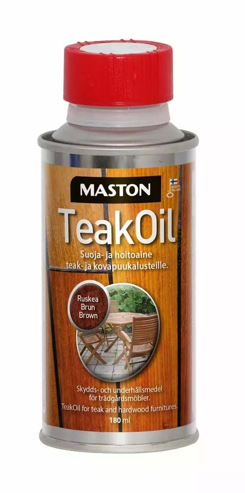 Maston Teak Oil 180ml ruskea - Puuöljyt ja puunsuoja-aineet - 0020268 - 1